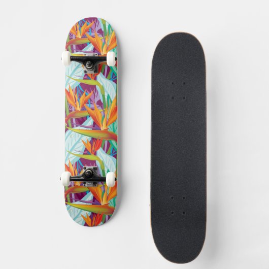 Skateboard Motif de Strelitzia (Recto)