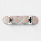 Skateboard Motif de style japonais. Illustration (Horz)