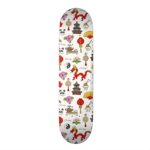 Skateboard Motif de symboles de la Chine