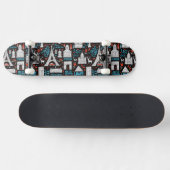 Skateboard Motif de symboles de la France | (Horz)