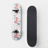 Skateboard Motif de symboles du Canada | (Recto)
