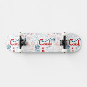 Skateboard Motif de symboles du Canada | (Horz)