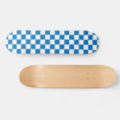 Skateboard motif de tableau de bord bleu et blanc (Horz)