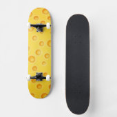 Skateboard Motif de texture au fromage suisse (Recto)