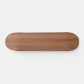 Skateboard Motif de texture de bois brun foncé profond (Horz)