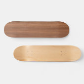 Skateboard Motif de texture de bois brun foncé profond (Horz)
