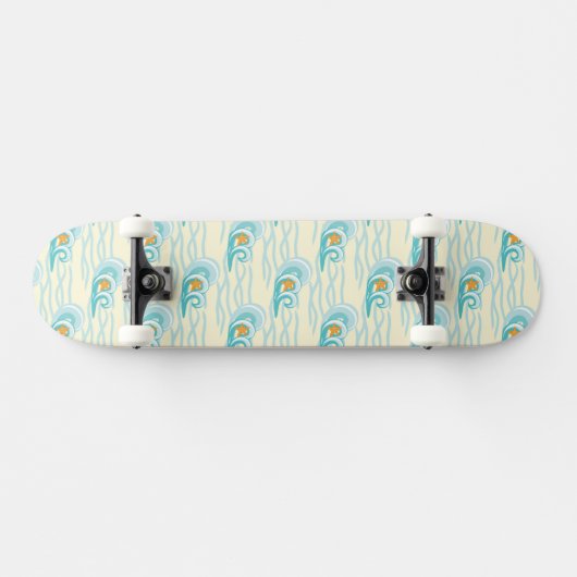 Skateboard Motif de vagues mou (Horz)