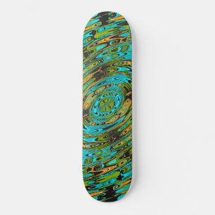 Skateboard Motif de verre liquide cosmique