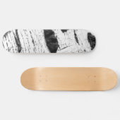 Skateboard Motif d'écorce de bouleau (Horz)