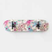 Skateboard Motif d'enfant de Kawaii avec des griffonnages (Horz)