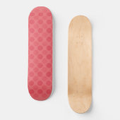 Skateboard Motif des cercles rouges rétrogrades (Recto)
