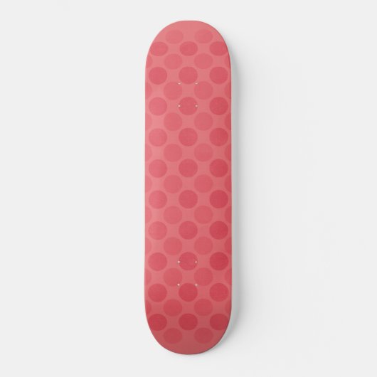 Skateboard Motif des cercles rouges rétrogrades (Recto)