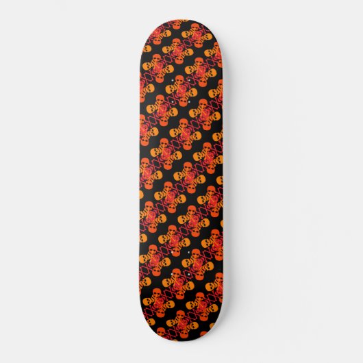 Skateboard Motif des compétences et des os croisés (Recto)