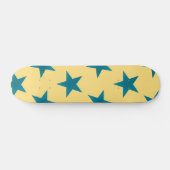 Skateboard Motif des étoiles d'or 18 (Horz)