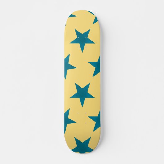 Skateboard Motif des étoiles d'or 18 (Devant)