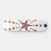 Skateboard Motif des étoiles patriotiques (Horz)