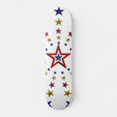 Skateboard Motif des étoiles patriotiques (Recto)