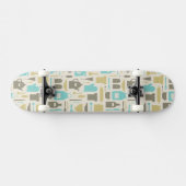 Skateboard Motif des outils de cuisine (Horz)