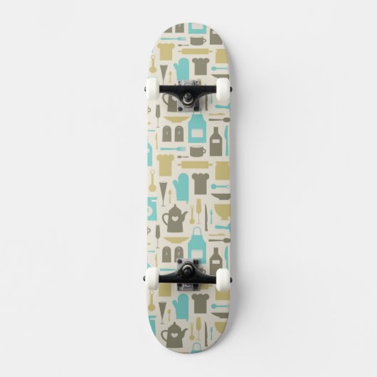 Skateboard Motif des outils de cuisine (Recto)
