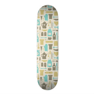 Skateboard Motif des outils de cuisine