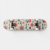 Skateboard Motif d'espèce marine (Horz)