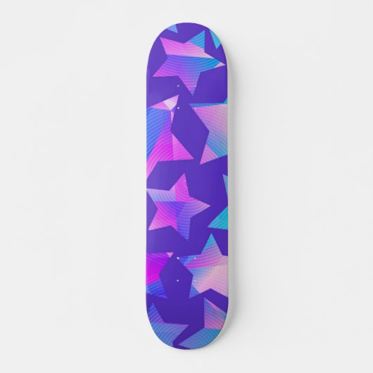 Skateboard Motif d'étoiles (Devant)