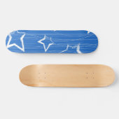 Skateboard Motif d'étoiles (Horz)