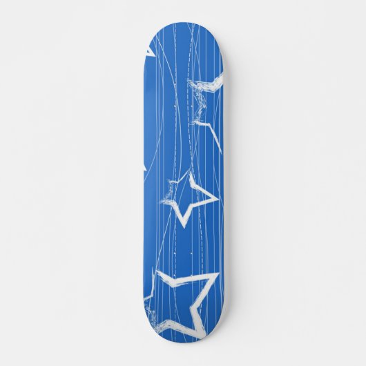 Skateboard Motif d'étoiles (Devant)