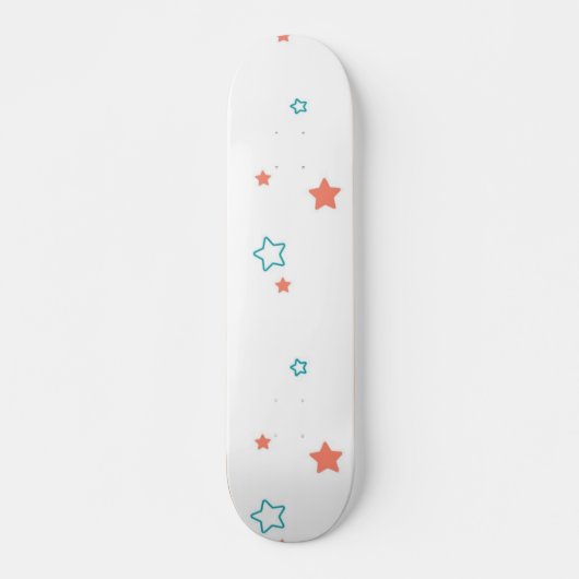 Skateboard Motif d'étoiles (Devant)