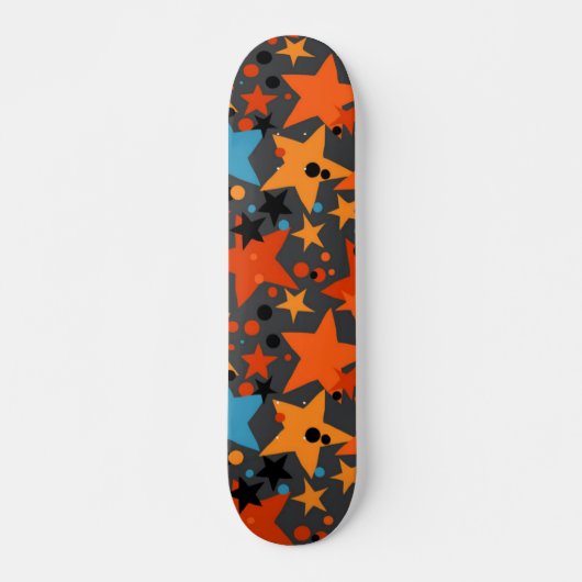 Skateboard Motif d'étoiles (Devant)