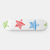 Skateboard Motif d'étoiles (Horz)