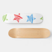 Skateboard Motif d'étoiles (Horz)