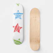 Skateboard Motif d'étoiles (Recto)