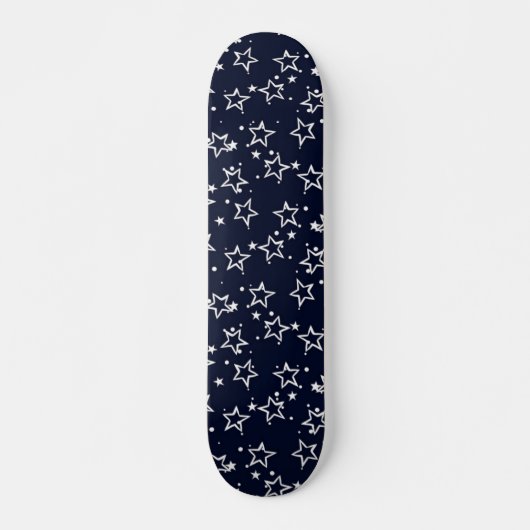Skateboard Motif d'étoiles (Devant)