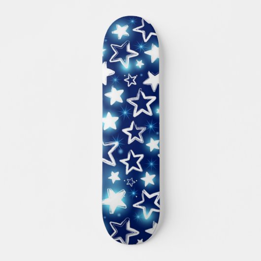 Skateboard Motif d'étoiles (Devant)