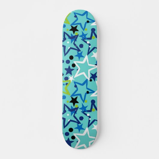 Skateboard Motif d'étoiles (Devant)