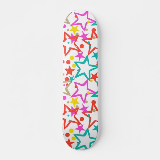 Skateboard Motif d'étoiles (Devant)