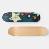 Skateboard Motif d'étoiles (Horz)