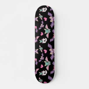 Skateboard Motif d'Halloween Pastel Goth Bat Lover