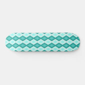 Skateboard Motif diamant turquoise (Horz)