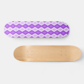 Skateboard Motif diamant violet clair (Horz)