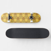 Skateboard Motif d'illusion optique étoile Brown de sable (Horz)