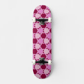 Skateboard Motif d'illusion optique Girly Pink (Recto)
