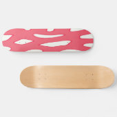 Skateboard Motif d'imaginaire blanc rouge (Horz)