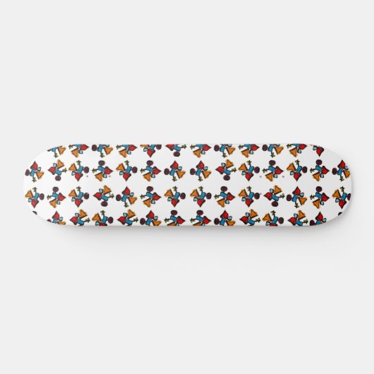 Skateboard Motif d'impression Kaleidoscope Abstrait (Horz)
