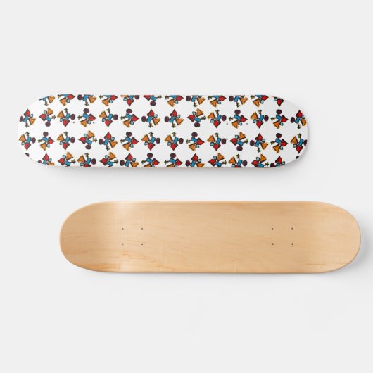 Skateboard Motif d'impression Kaleidoscope Abstrait (Horz)