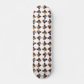 Skateboard Motif d'impression Kaleidoscope Abstrait (Devant)