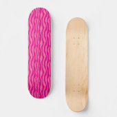 Skateboard Motif d'impression rose Zebra (Recto)