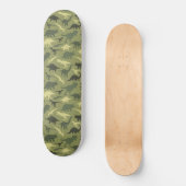 Skateboard Motif Dinosaure, Silhouette Dinosaure, Dino Vert (Recto)