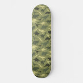 Skateboard Motif Dinosaure, Silhouette Dinosaure, Dino Vert (Recto)